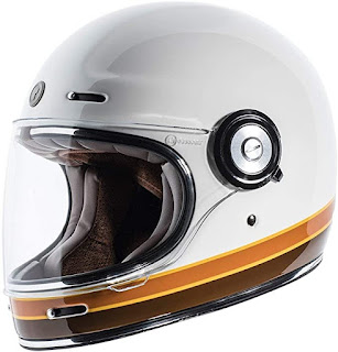 TORC T1 Unisex-Adult Retro Full-face-Helmet-Style Motorcycle (ISO Bars Gloss White, Medium)