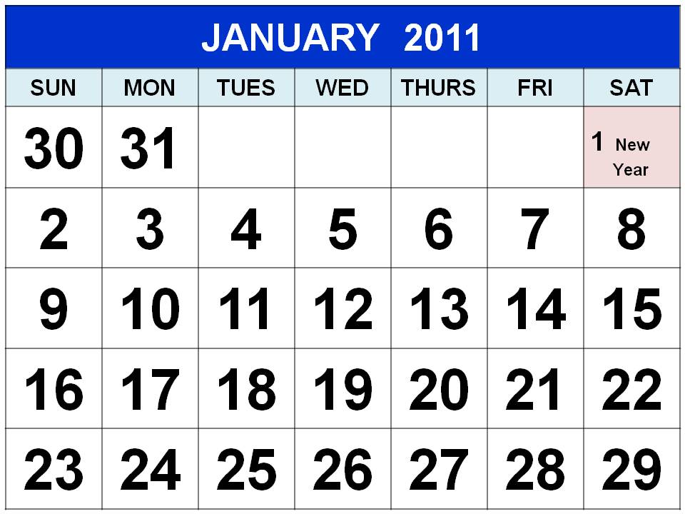 UK BANK HOLIDAYS PRINTABLE 2011 CALENDAR TEMPLATE