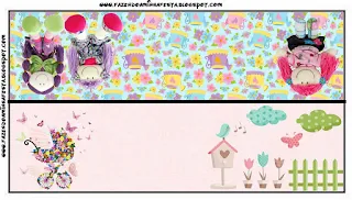 Cloth Dolls Toppers or Free Printable Candy Bar Labels.