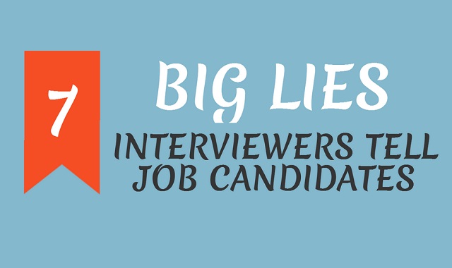 Image: 7 Big Lies Interviewers Tell Job Candidates #infographic