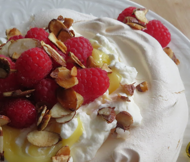 Lemon & Raspberry Pavlova