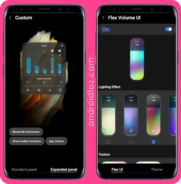 Customize Volume Panel and Volume Panel Colors Features in Sound Assistant Module