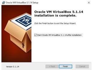 Window Selesai Install Virtual Box