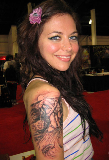 Labels Arms Girl Tattoo Designs