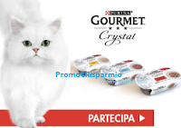 Logo Campioni omaggio Purina Gourmet Crystal: rispondi e ricevi un kit da 3 assaggi