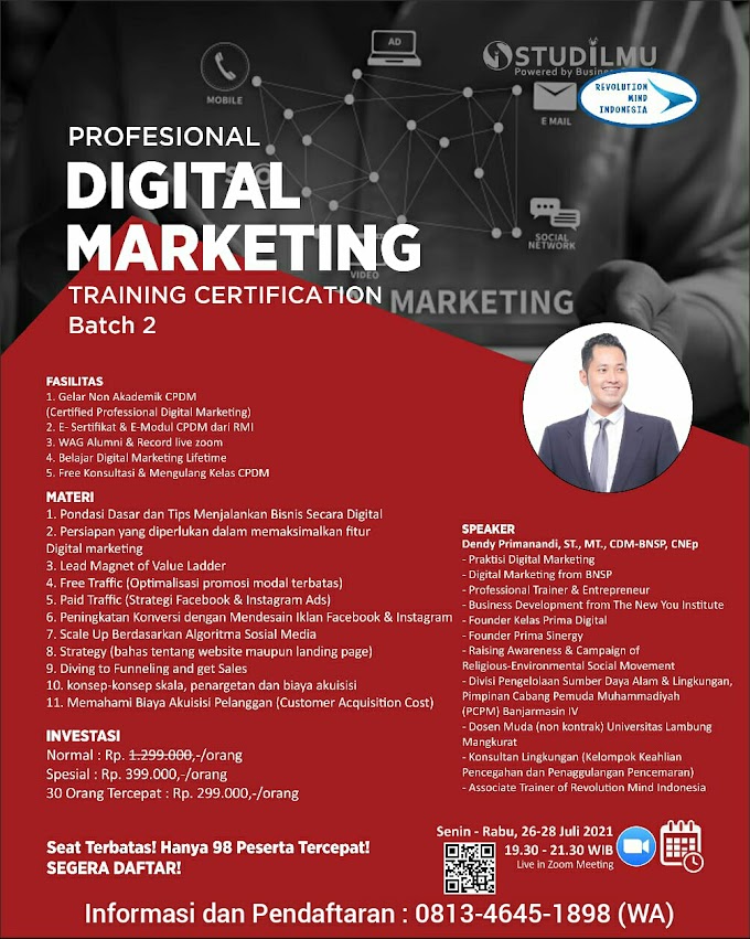 Certified Professional Digital Marketing Batch 2