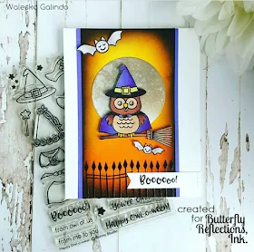 Sunny Studio Stamps: Happy Owl-o-ween card by Waleska Galindo