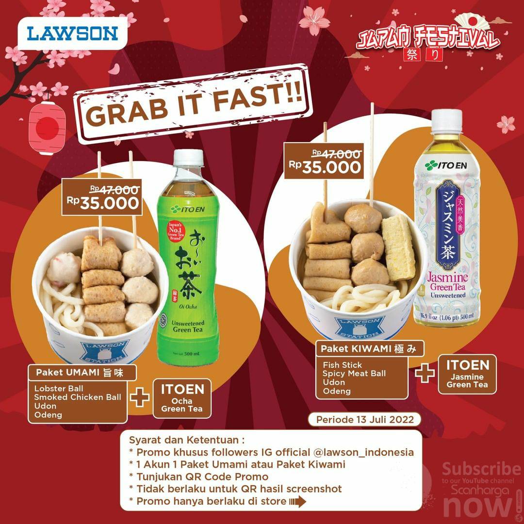 Promo LAWSON Paket Umami & Kiwami + Itoen Harga Serba 35Rb