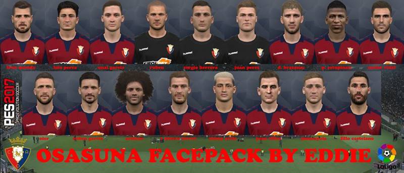 CA Osasuna 2022 Facepack PES  2022 PATCH PES  New 