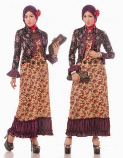 Model baju muslim batik modern terbaru