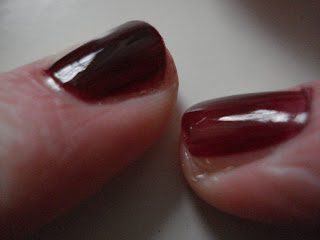 Barry M one two coat opacity comparison Red Black Rouge Noir