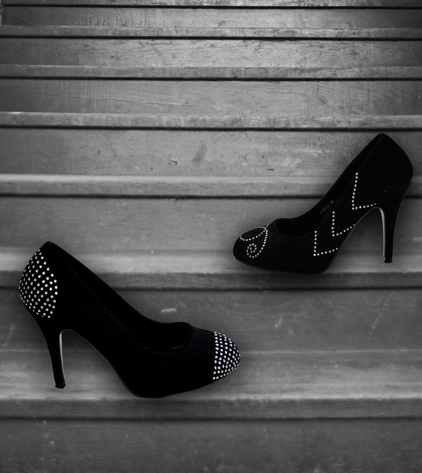 Studded Suede Pumps DIY