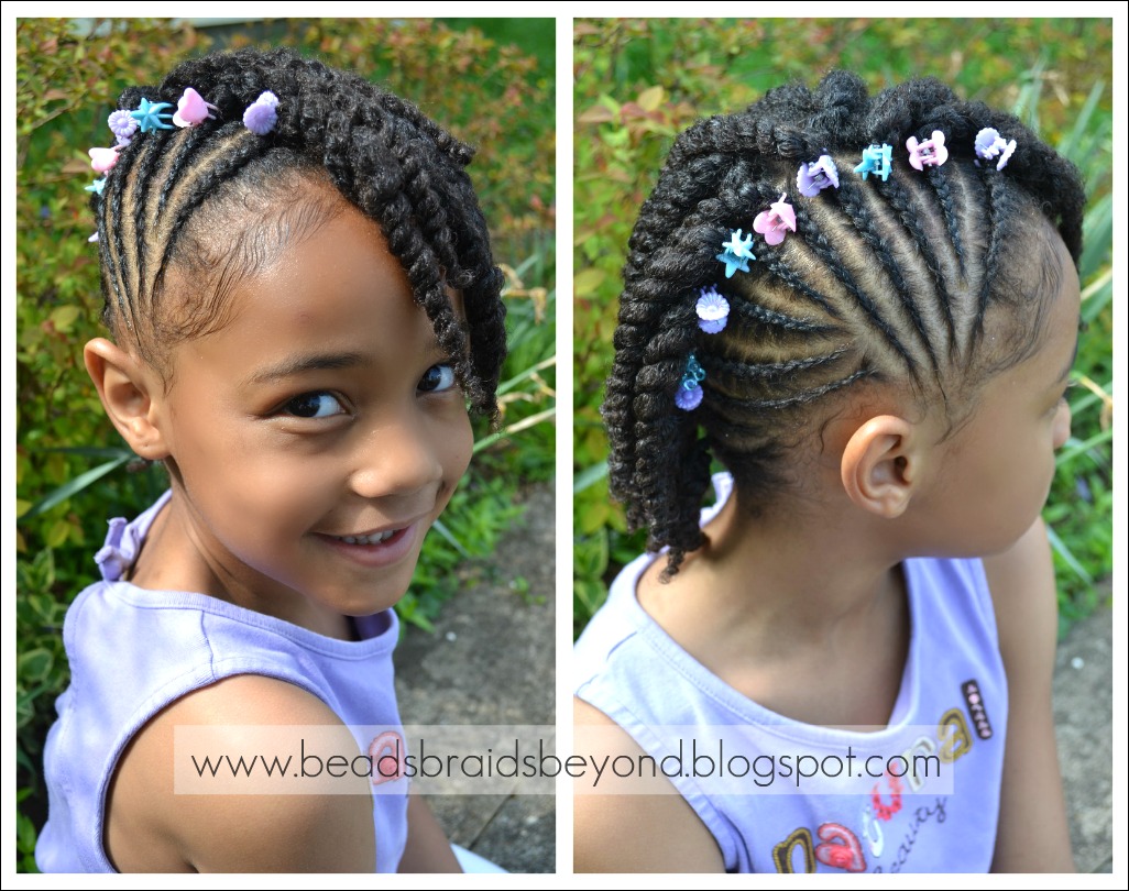 Side Cornrows With Two Strand Twists Twist Hairstyles