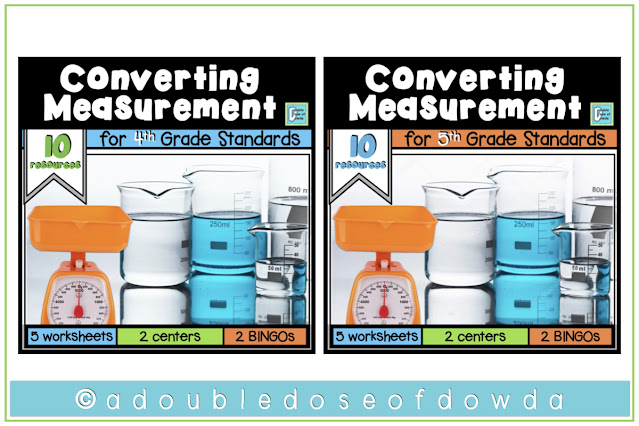How to Teach Measurement Conversions for Fourth and Fifth Grades: Converting Measurement Activity Packs for 4th and 5th Grade Standards