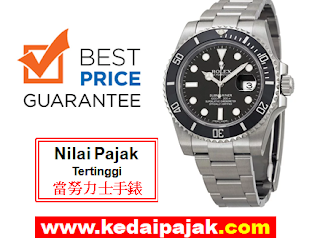 Pajak Rolex | Pajak Rolex Submariner  Dengan RM30,000 - kedaipajak.com