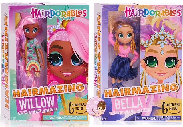 Poseable Hairdorables Hairmazing Fashion Doll Series 1 with 6 Surprises