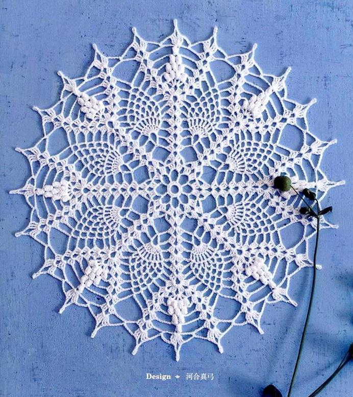 Pineapple Lace - Crochet Doily - Easy Pattern