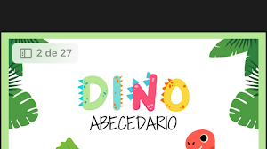 Dino abecedario , descarga el abecedario gratis