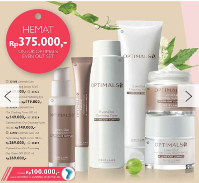 Review Optimals Even Out Skincare Set 