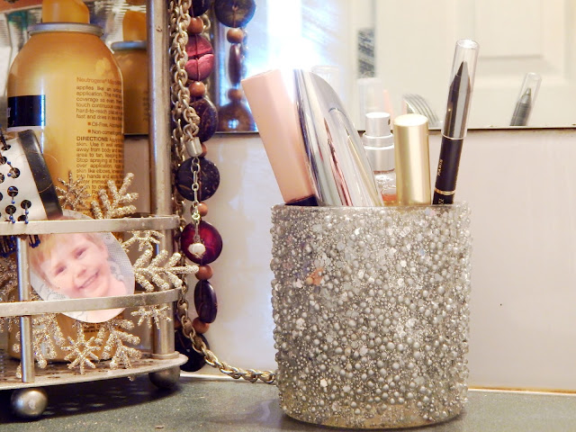 Eye  Makeup tutorial + a DIY Glitter Jar Makeup Holder #LorealBeauty AD