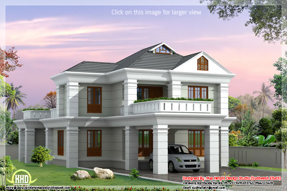 3d elevation house