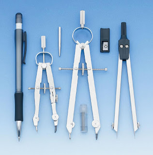 divider as measuring and marking tool in fitting