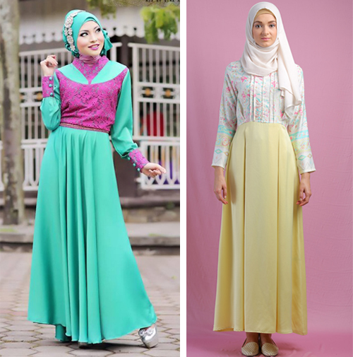 model baju gamis pesta dan lebaran