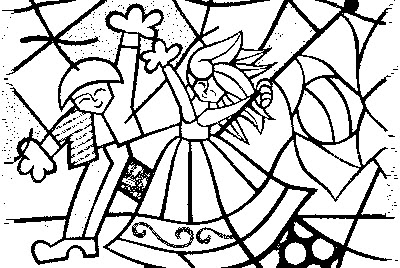 Desenhos para colorir do Romero Britto