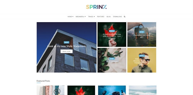 sprinx blogger template