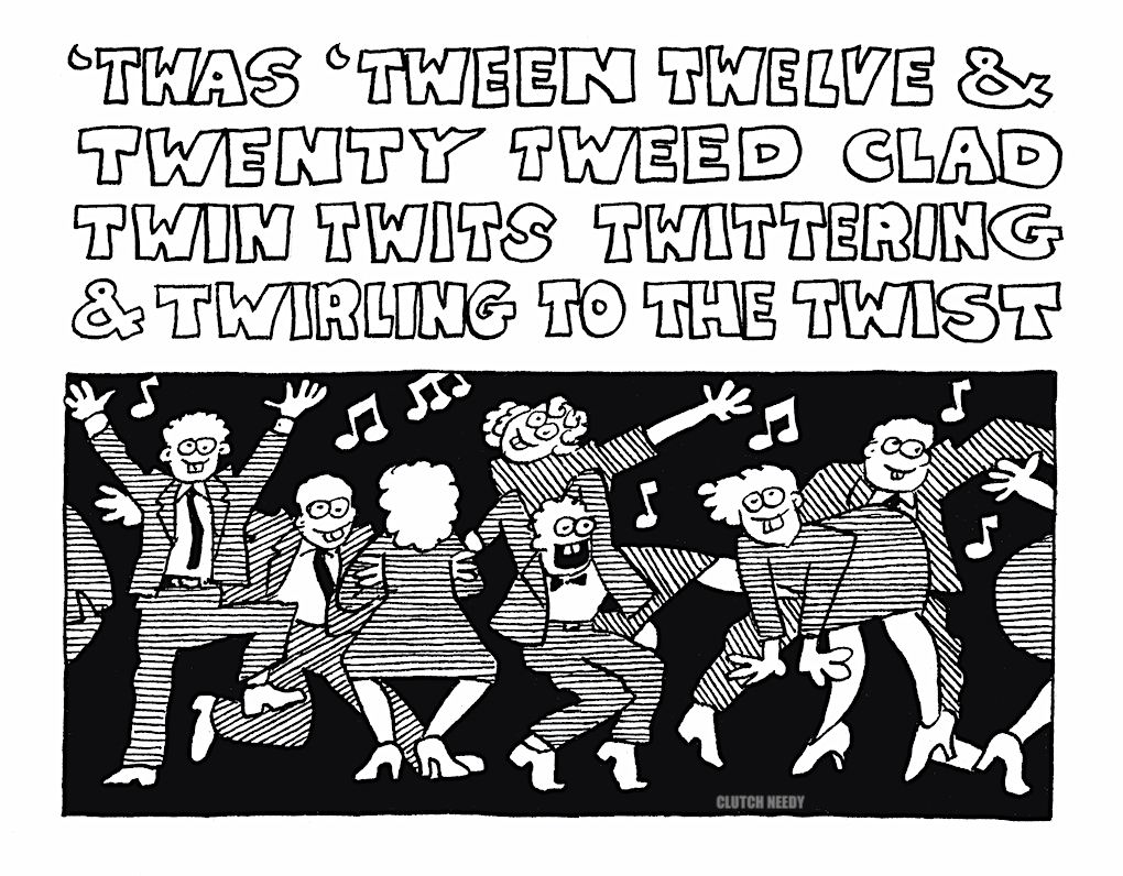 a DANCING TWITS cartoon by Clutch Needy