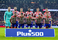 CLUB ATLÉTICO DE MADRID. Temporada 2019-20. Oblak, Felipe, Vitolo, Thomas, Savic, Morata. Lodi, Ángel Correa, Vrsjalko, Koke y Saúl. CLUB ATLÉTICO DE MADRID 3 VILLARREAL C. F. 1. 23/02/2020. Campeonato de Liga de 1ª División, jornada 25. Madrid, estadio Wanda Metropolitano: 54.462 espectadores. GOLES: 0-1: 16’, Paco Alcácer. 1-1: 40’, Ángel Correa. 2-1: 64’, Koke. 3-1: 74’, Joao Félix. 