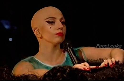 Lady Gaga Botak -- foto -- FaceLeakz