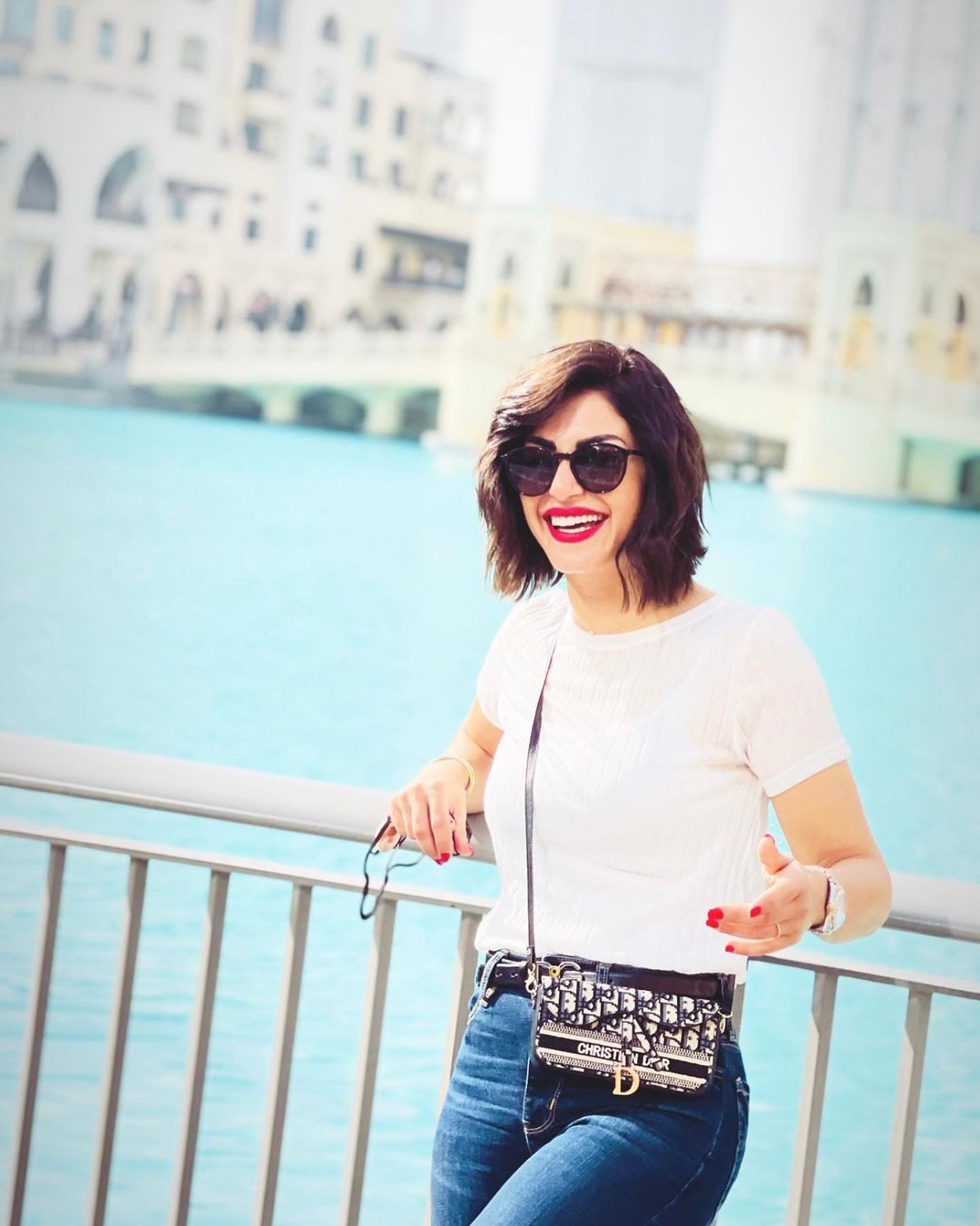 In hot clothes, Menna Fadali catches the eye in Dubai