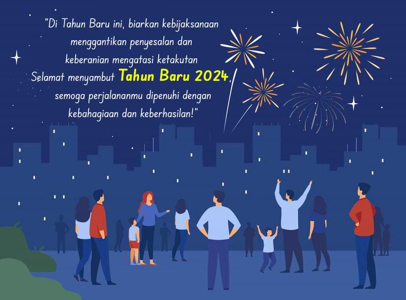 kumpulan kartu ucapan tahun baru 2024