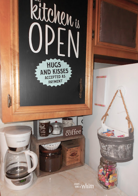 Coffee Station and Snack Area | Denise on a Whim