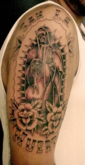  tatuaje de la santa muerte