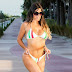 Claudia Romani Photos in Bikini on South Beach in FL