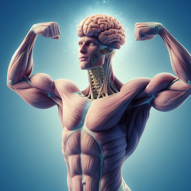 Gym Body pose Picturing brain image