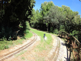 Miniature train in Parc del Castell de l'Oreneta