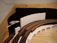 Foam walls and supports for tunnel structure