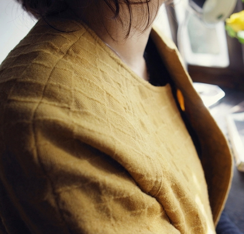 Mustard Color Short Jacket