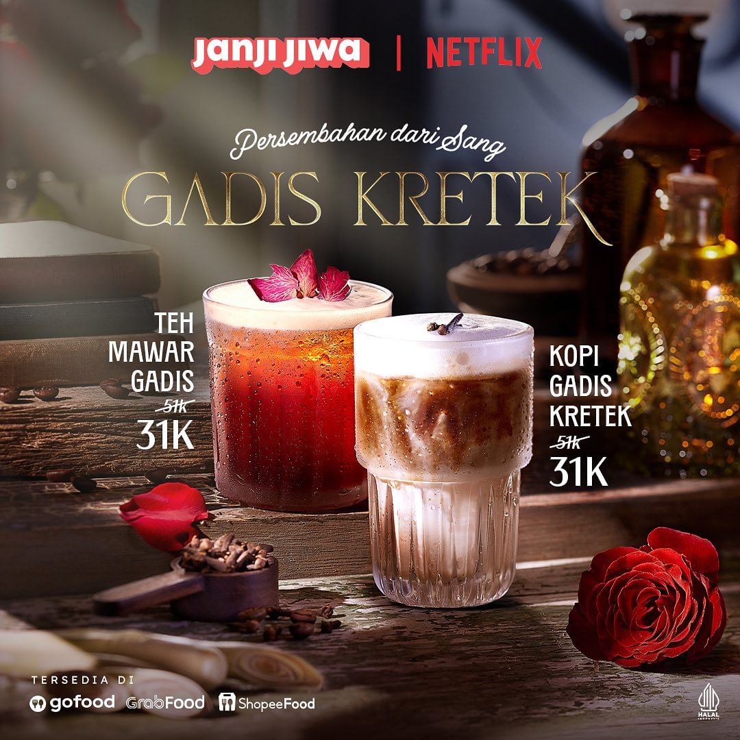 Harga Spesial Menu Kopi Janji Jiwa x Gadis Kretek dari Netflix