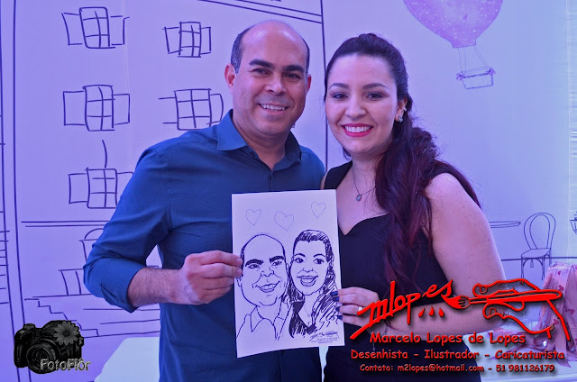 Lembrancinha da festa uma caricatura dos convidados