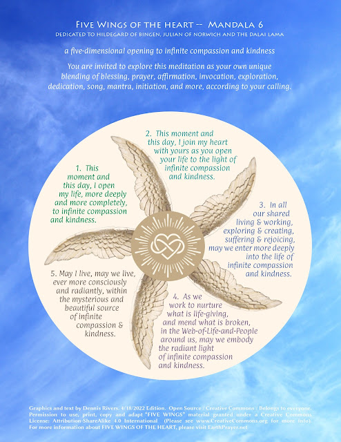Prayer Mandala 6 in the Five Wings of the Heart Series