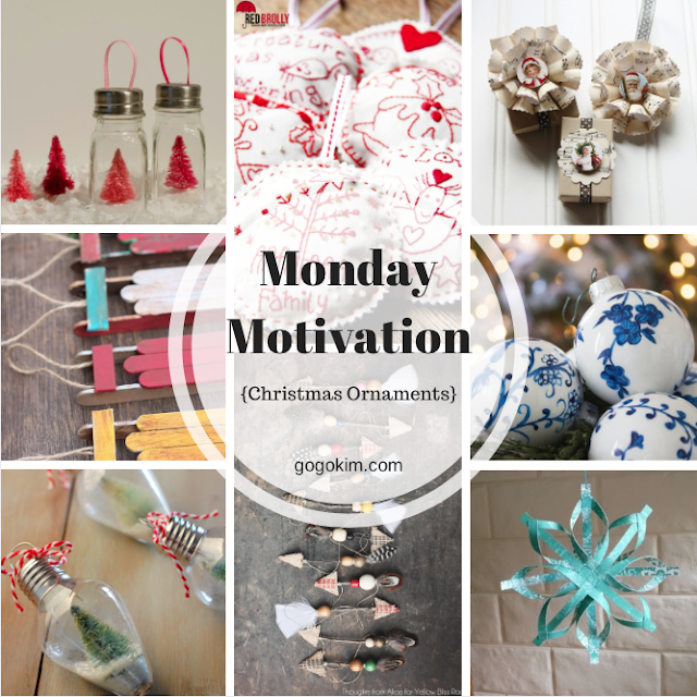 Monday Motivation {Free Christmas Ornament Patterns}
