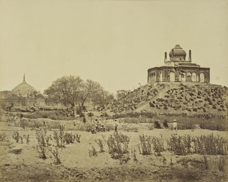 The Kudmsee Russol and Shah Mujeef in the distance - Lucknow c1858