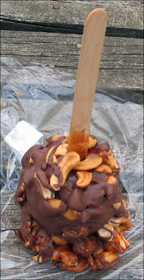 Chocolate caramel cashew apple