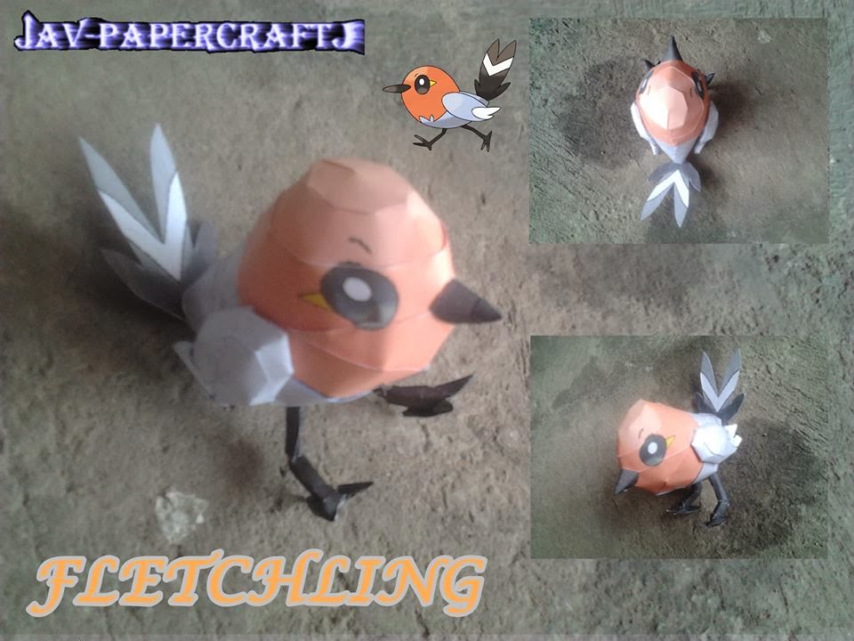 Pokemon Fletchling Papercraft