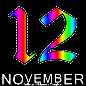 DP 12 November animasi gambar angka 12 bergerak Display 