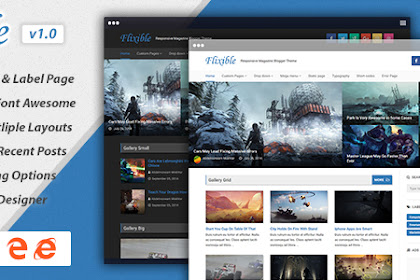 Flixible Magazine Responsive Blogger Templates